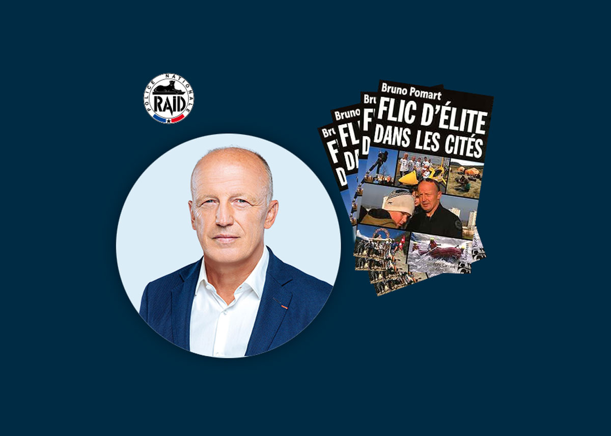 Rencontre avec Bruno Pomart, policier d'élite de la première équipe du R.A.I.D, homme de télé et de radio (les Grandes Gueules RMC), fondateur de l'association RAID AVENTURE